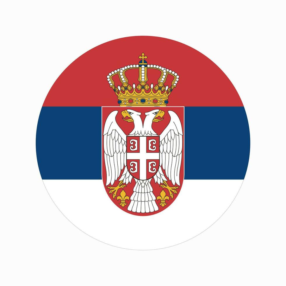 Serbia flag simple illustration for independence day or election vector