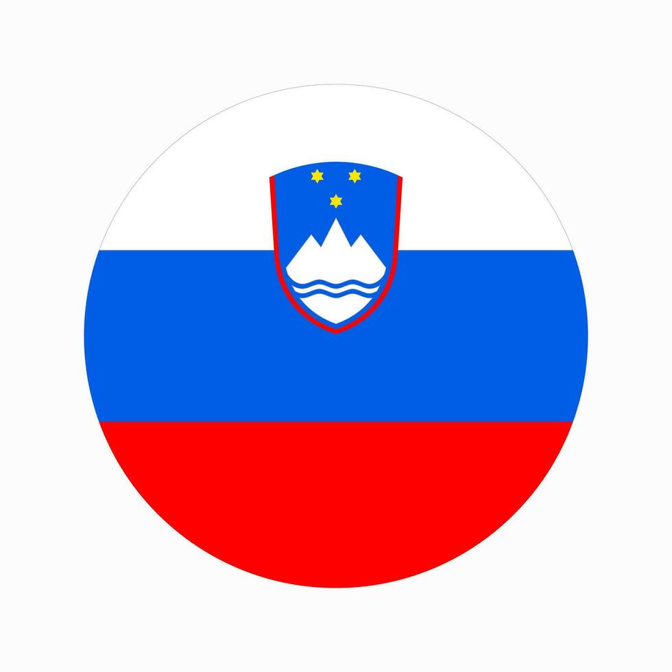 Ilustración simple de la bandera de Eslovenia para el día de la independencia o las elecciones vector