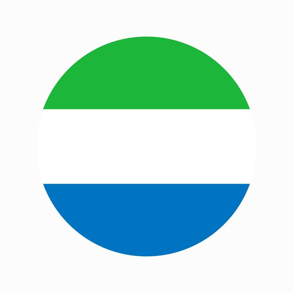 Sierra Leone flag simple illustration for independence day or election vector