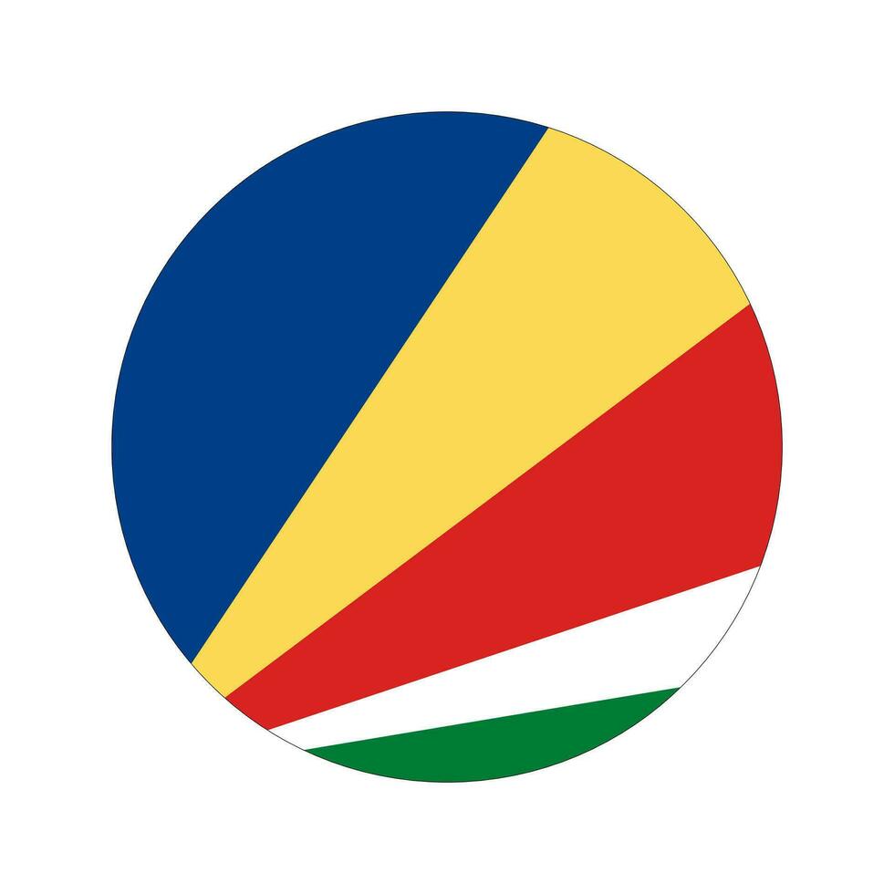 Seychelles flag simple illustration for independence day or election vector