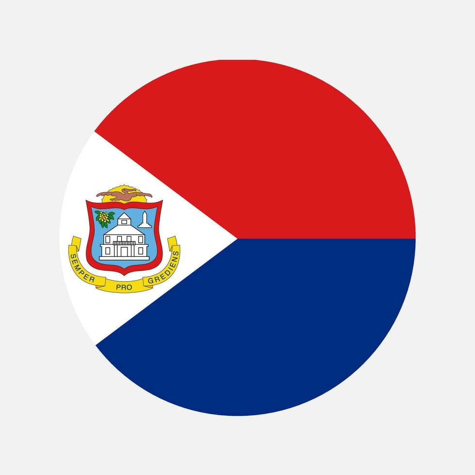 Sint Maarten flag simple illustration for independence day or election vector