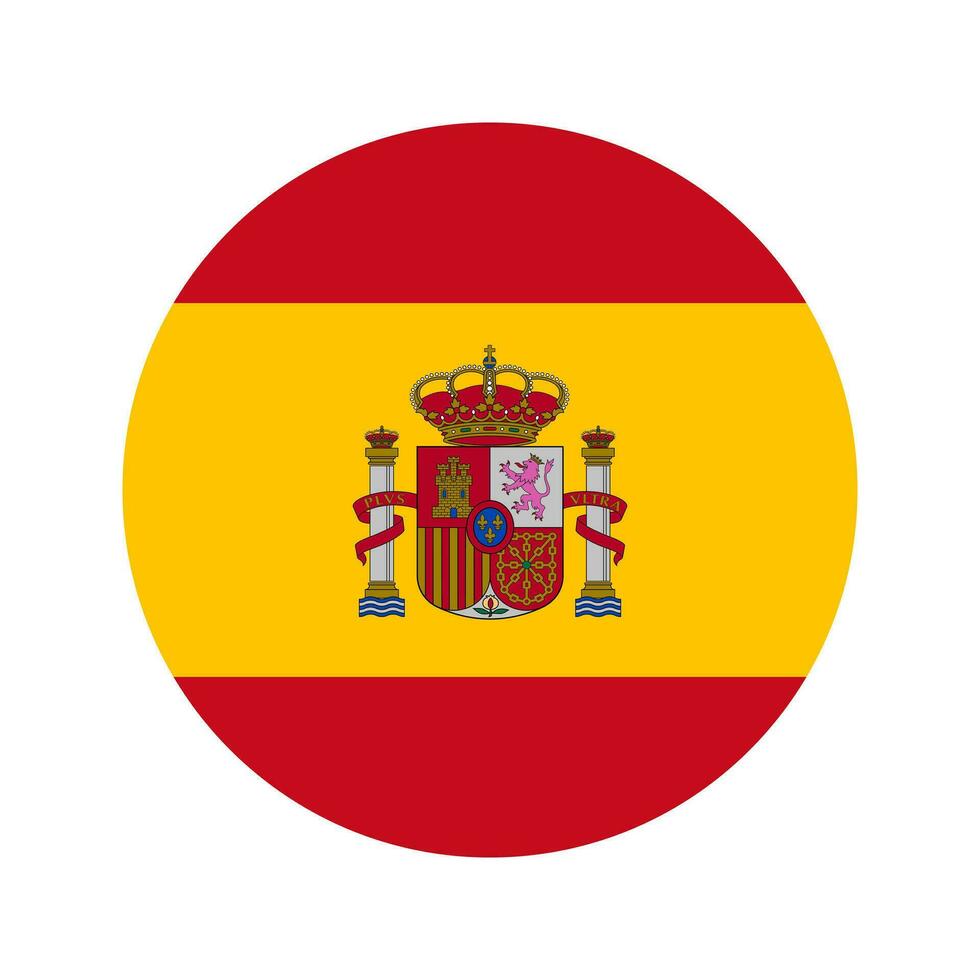 Ilustración simple de la bandera de España para el día de la independencia o las elecciones vector