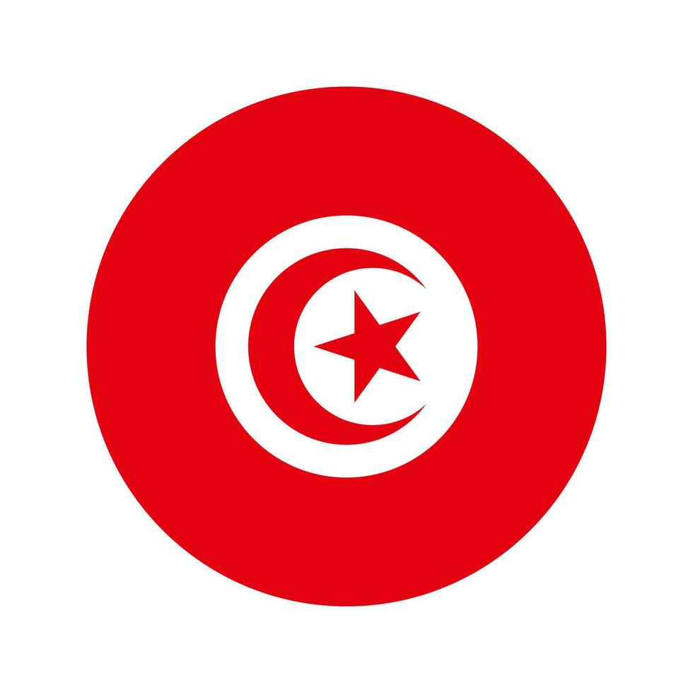 Tunisia flag simple illustration for independence day or election vector