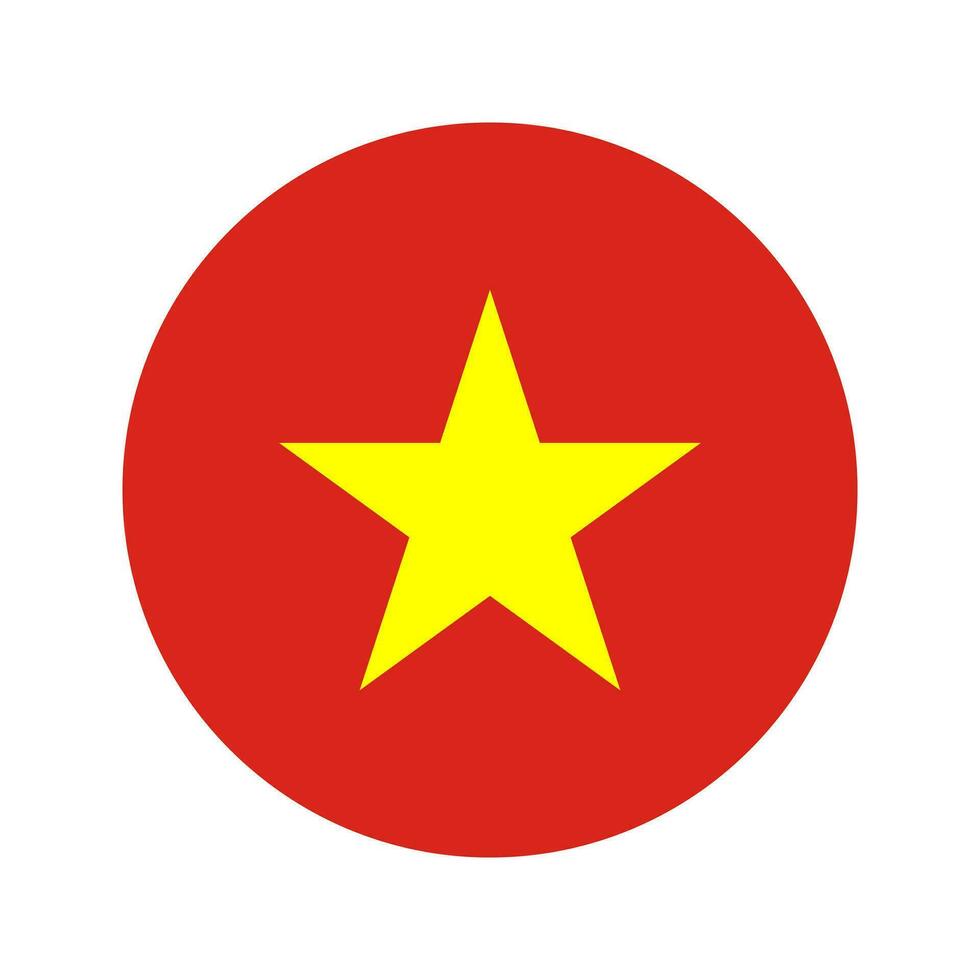 bandera de vietnam, simple, ilustración, para, independencia, día, o, elección vector