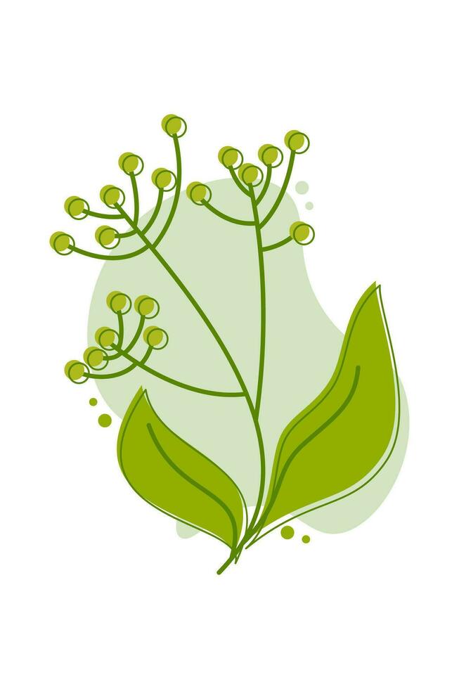 Aesthetic Floral Illustration. Simple flower outline design. Floral line art. Hand drawn flower outline. Botanical flower outline. Plant, flower silhouette. Wedding sketch. Vector illustration.