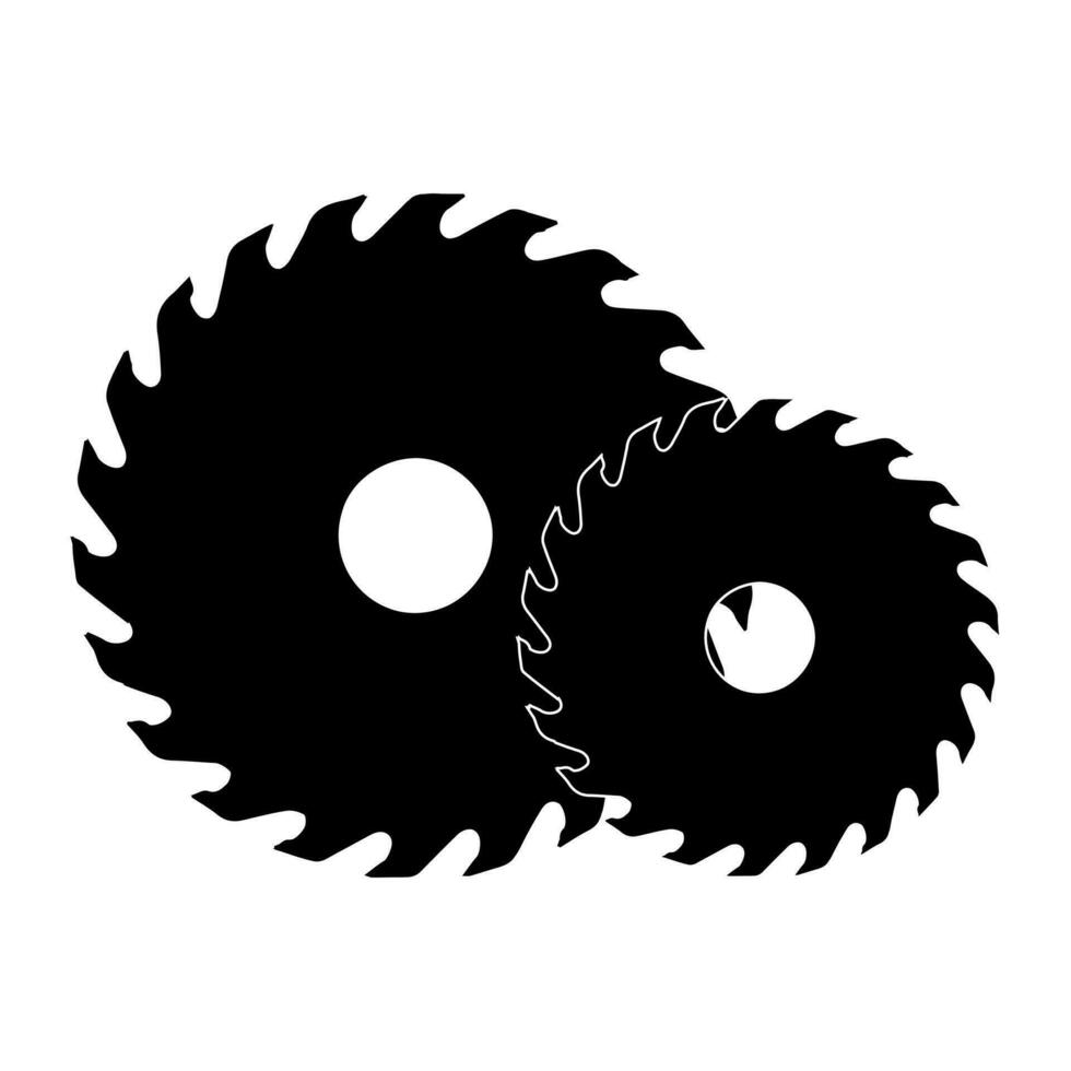 Circular saw simple icon. From Working tools, Construction and Manufacturing icons vector