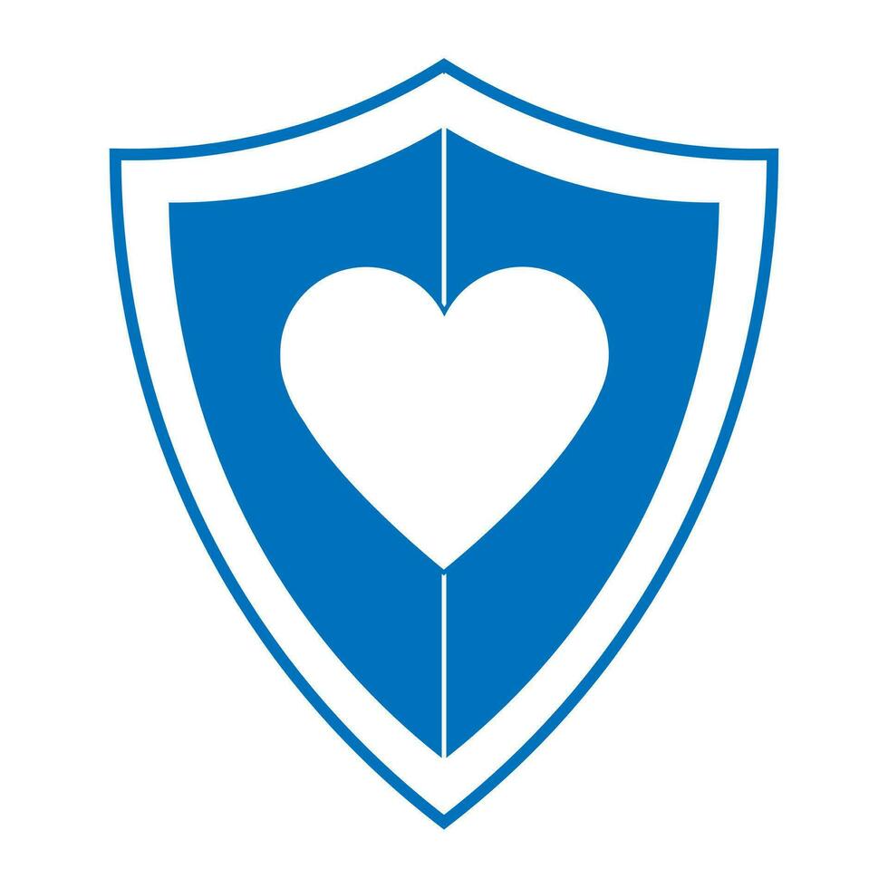 Immune system, medical shield icon in trendy flat style design vector
