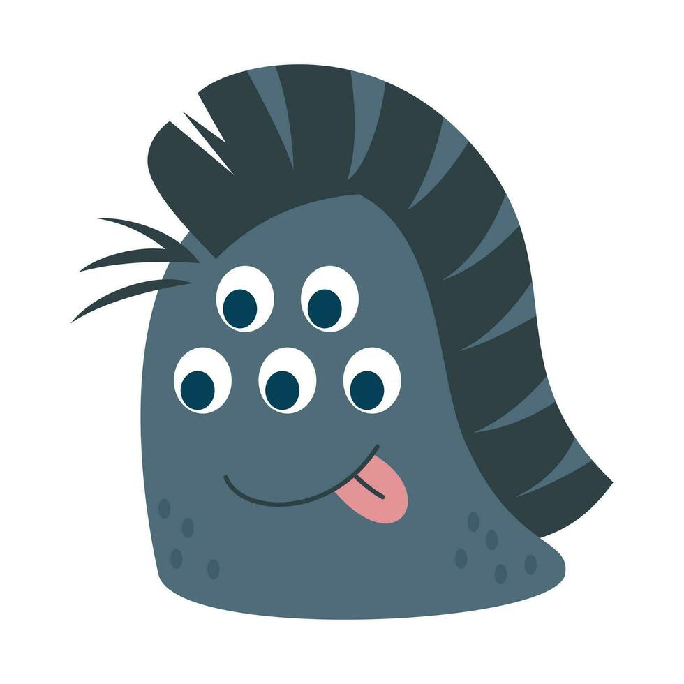 Cute monsters character illustration. Funny monster cartoon design illustration design for logo and print product vector
