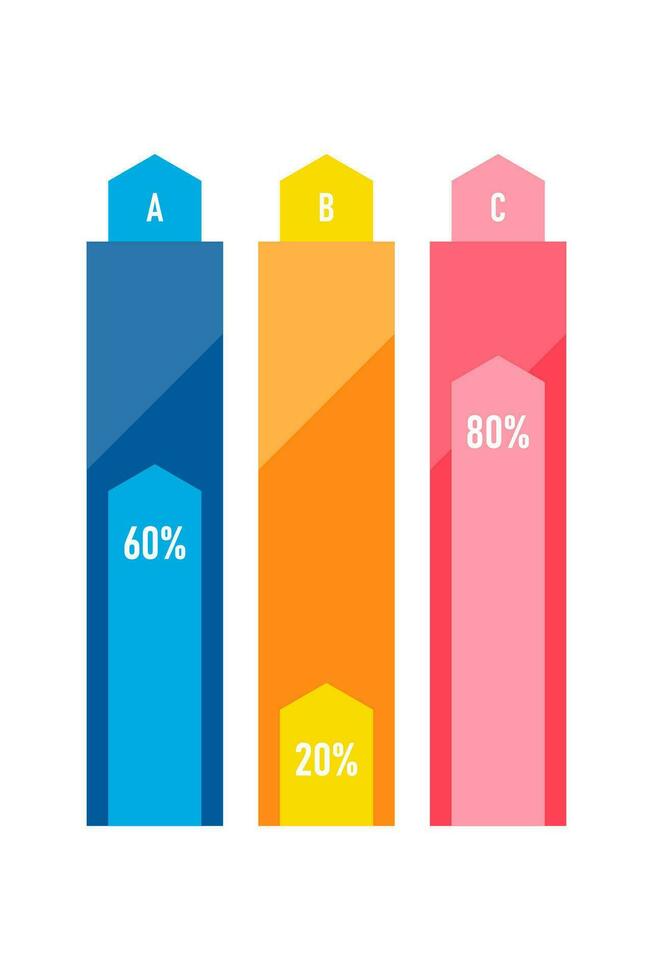 Presentation business infographic template with 5 options or steps. Modern infographic design template. Creative concept of five stages of business project vector