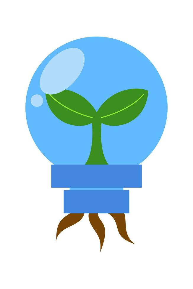 Earth Day Element Illustration, Green Energy For Sustainable Development Technology. Go Green And  Recyclable Symbol vector