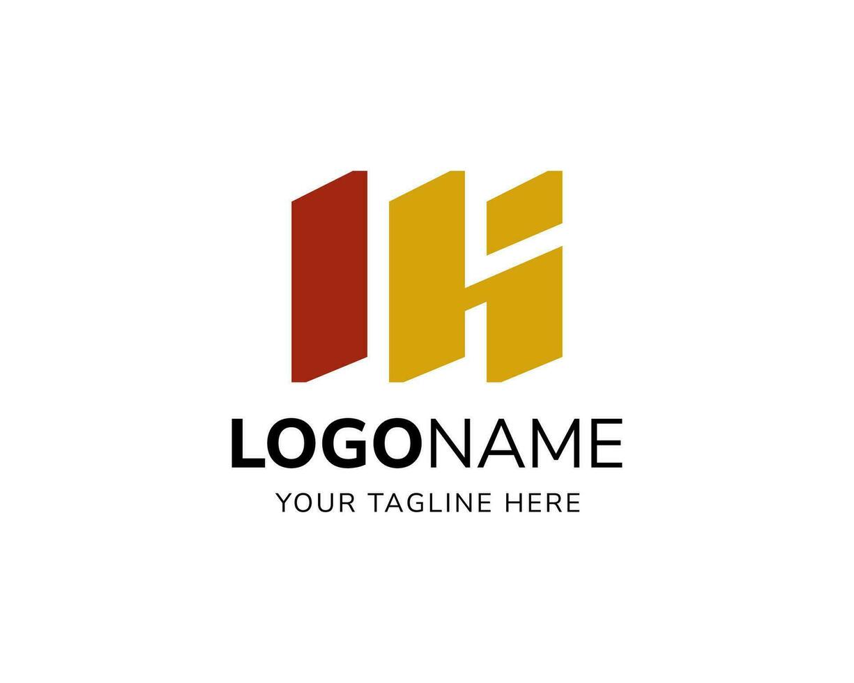 Vector letter MK or MH  modern for furniture business or company icon logo design template