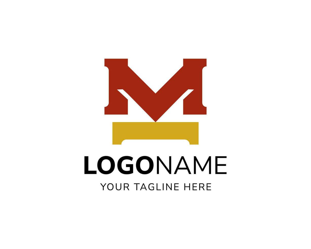 Vector letter MK modern for furniture business or company icon logo design template