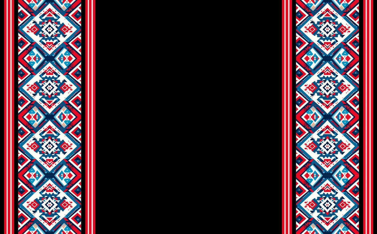 Geometric ethnic oriental ikat seamless pattern traditional Design for background,carpet,wallpaper,clothing,wrapping,batik,fabric,vector illustration. embroidery style. vector
