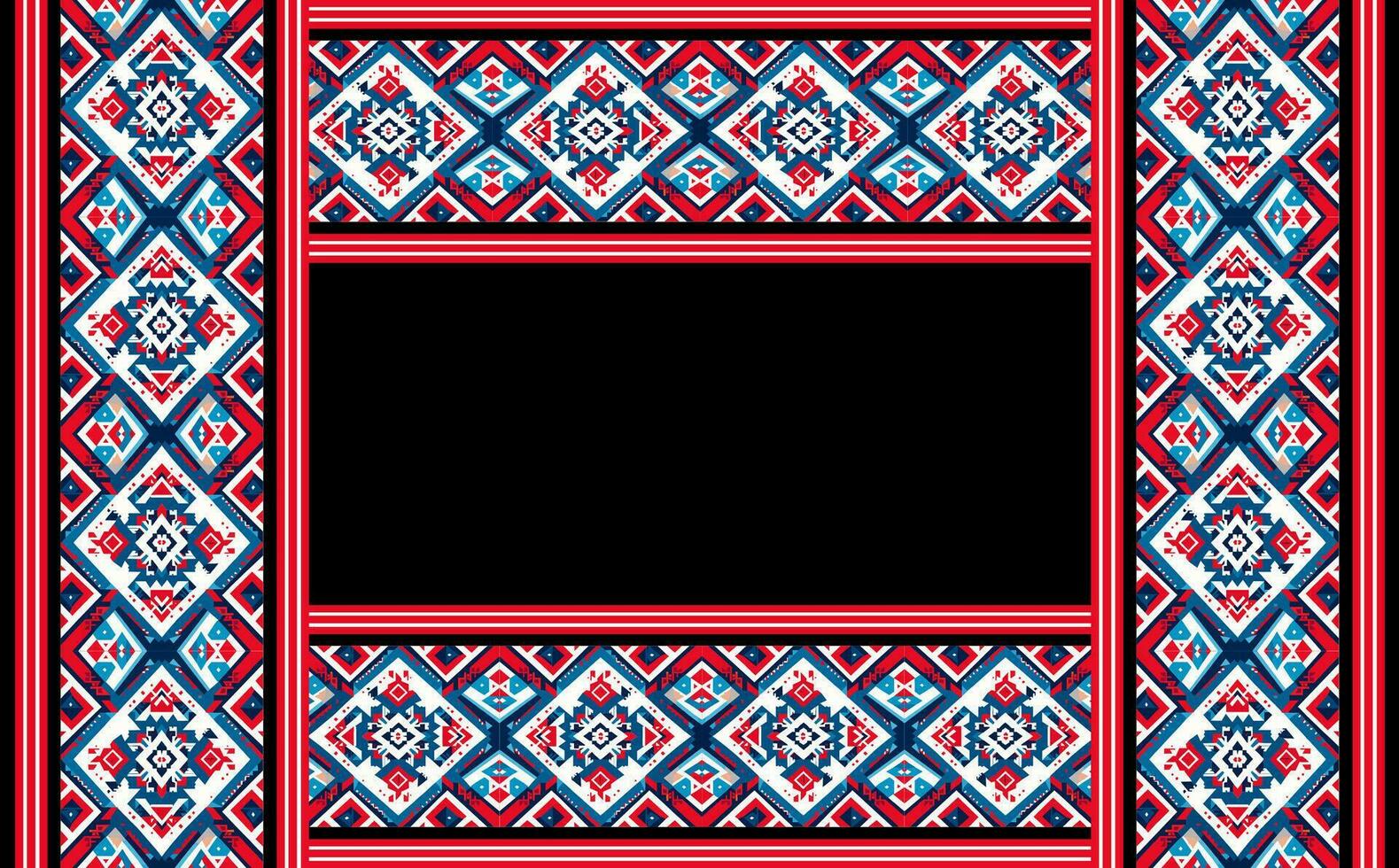 Geometric ethnic oriental ikat seamless pattern traditional Design for background,carpet,wallpaper,clothing,wrapping,batik,fabric,vector illustration. embroidery style. vector