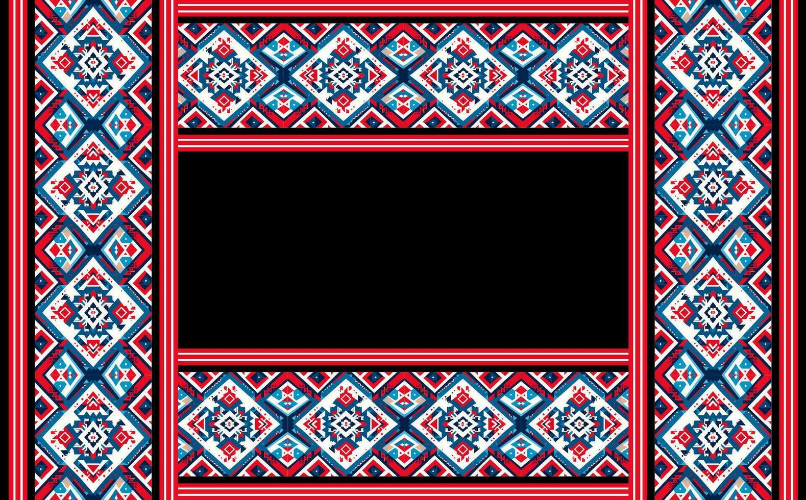 Geometric ethnic oriental ikat seamless pattern traditional Design for background,carpet,wallpaper,clothing,wrapping,batik,fabric,vector illustration. embroidery style. vector