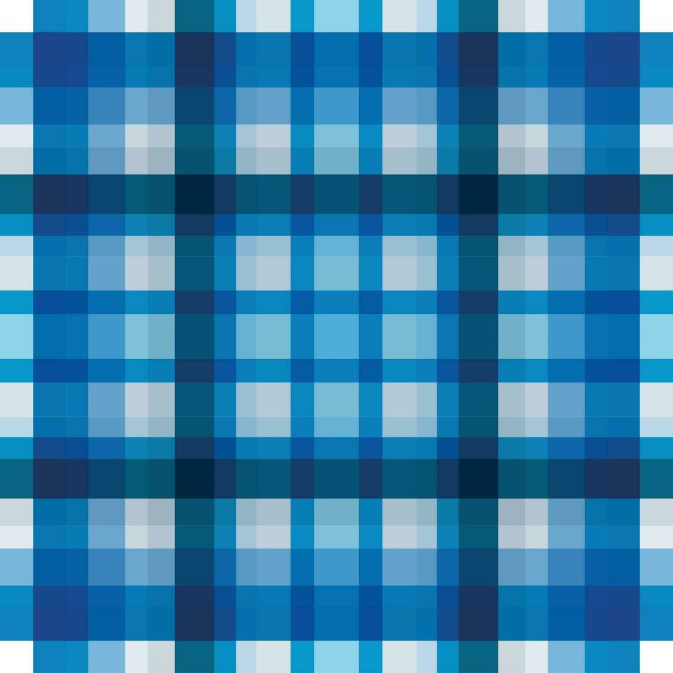 Tartan plaid pattern in  Blue- Print fabric texture seamless. Check vector background.