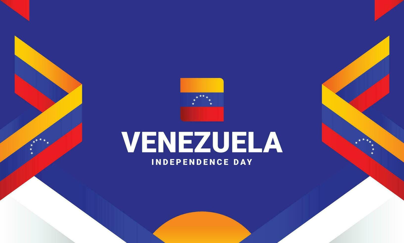 Venezuela independencia día evento celebrar vector