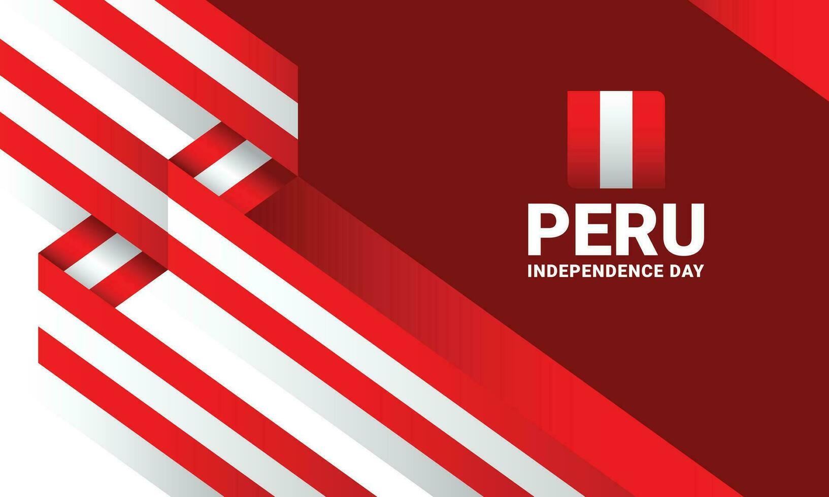 Perú independencia día evento celebrar antecedentes vector