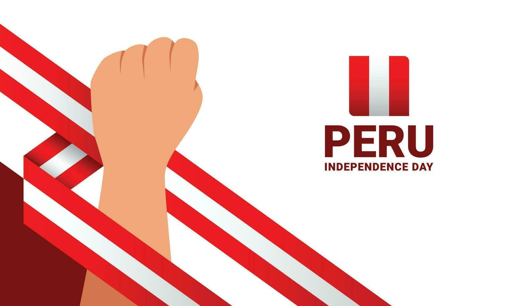Peru Independence day event celebrate background vector