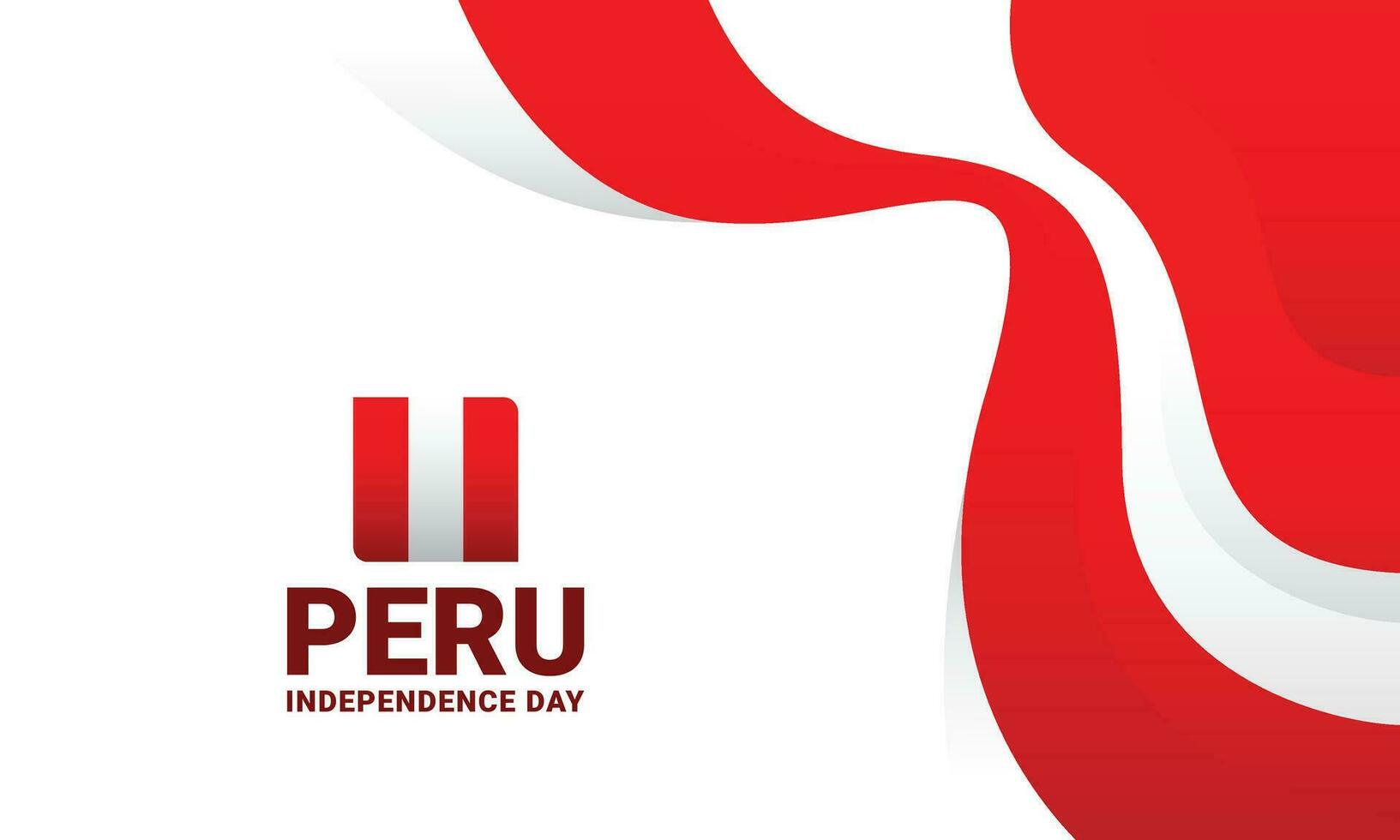 Peru Independence day event celebrate background vector