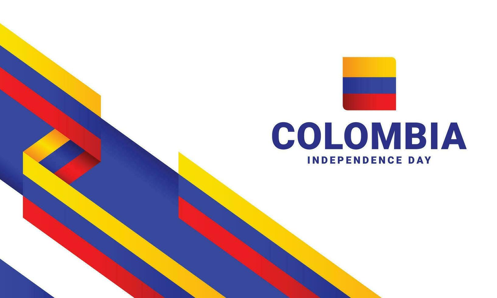 Colombia independencia día evento celebrar antecedentes vector