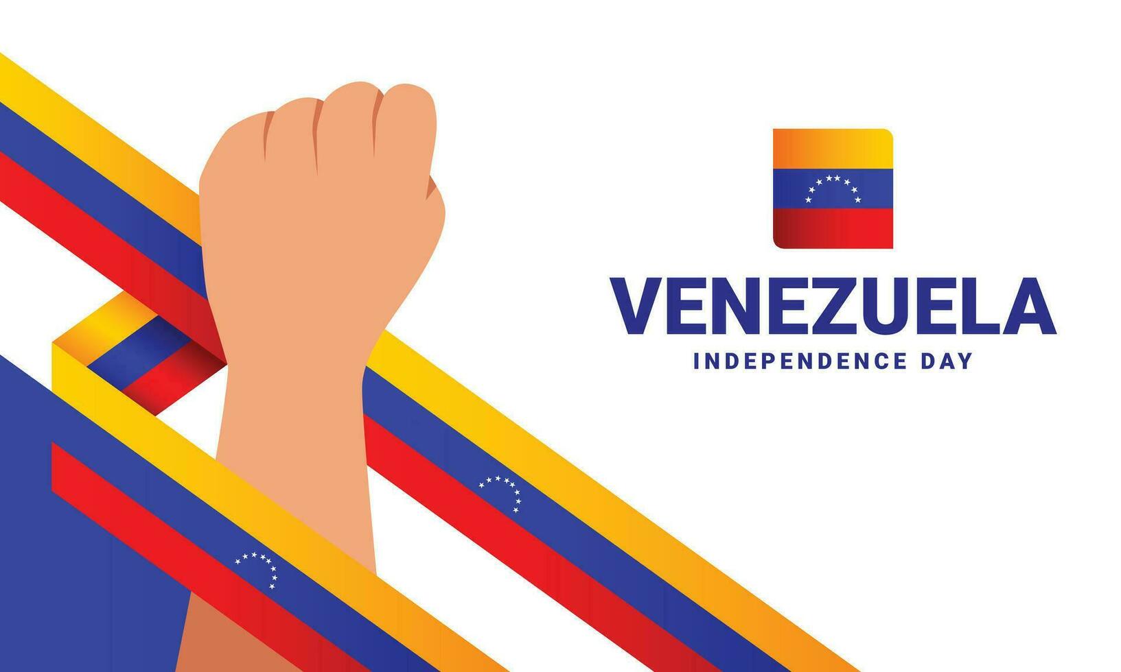 Venezuela independencia día evento celebrar vector