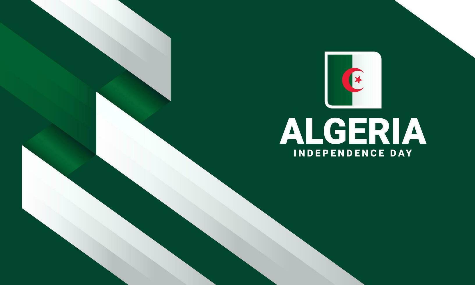 Algeria Independence day event celebrate vector