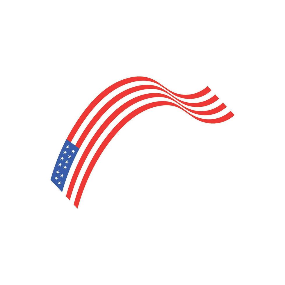 Patriot day flat illustration design event USA vector