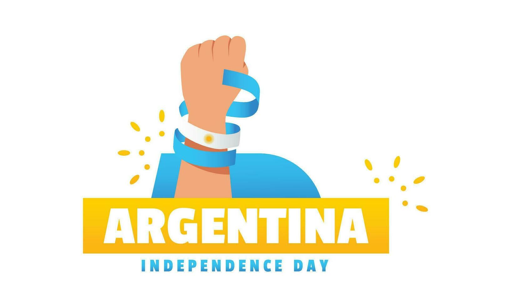 argentina independencia día evento celebrar vector