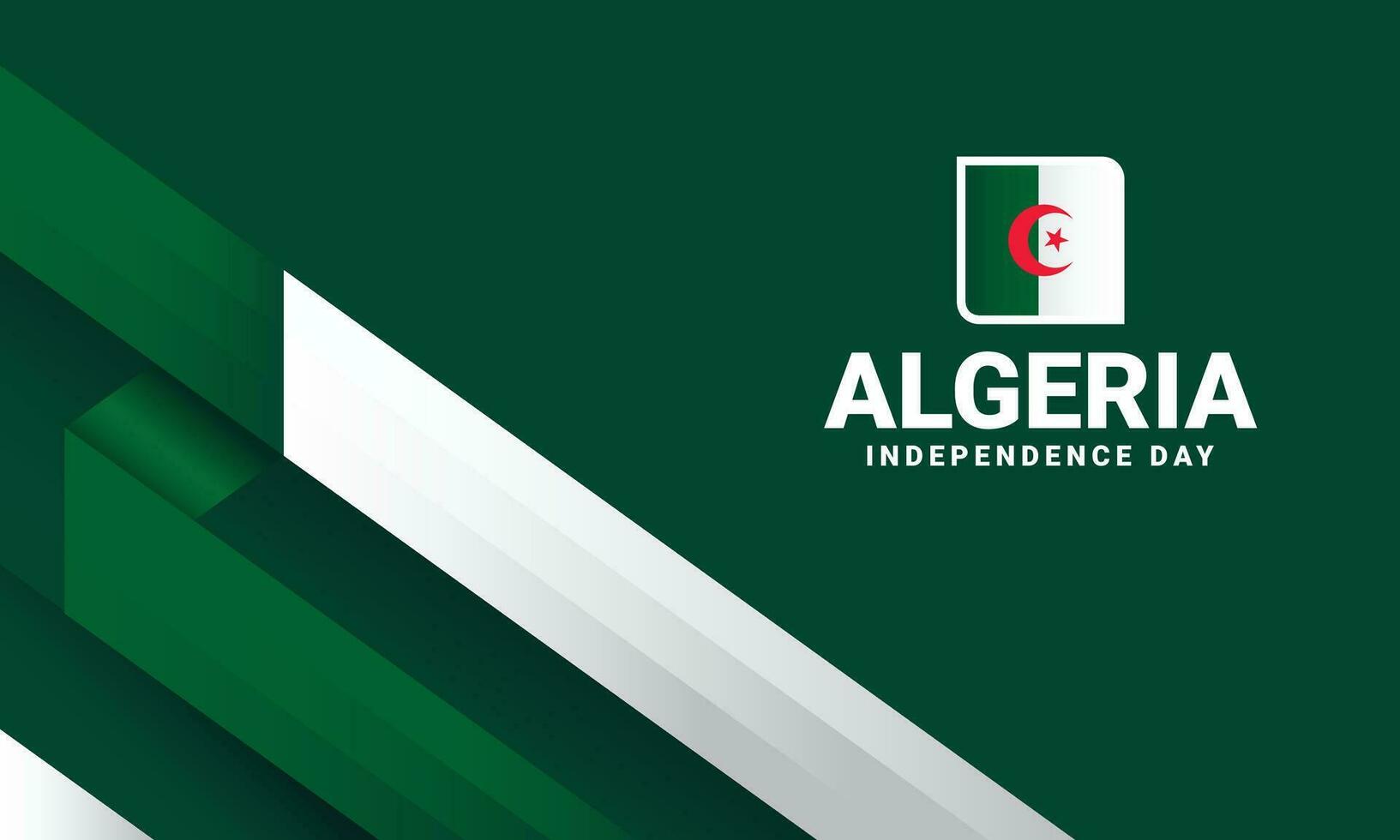Argelia independencia día evento celebrar vector