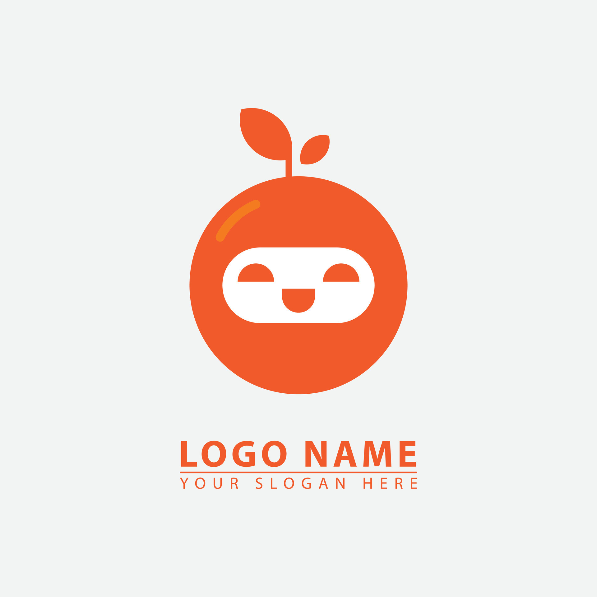 modern robot orange logo icon. 25761177 Vector Art at Vecteezy