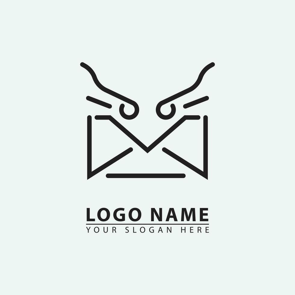 modern bird letter logo icon. vector