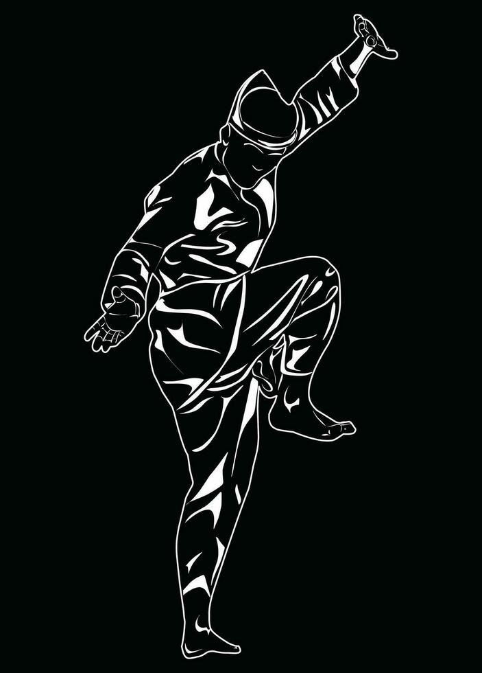 silat movement images for education, suitable for martial arts books, posters, sports applications, t-shirt design and others vector