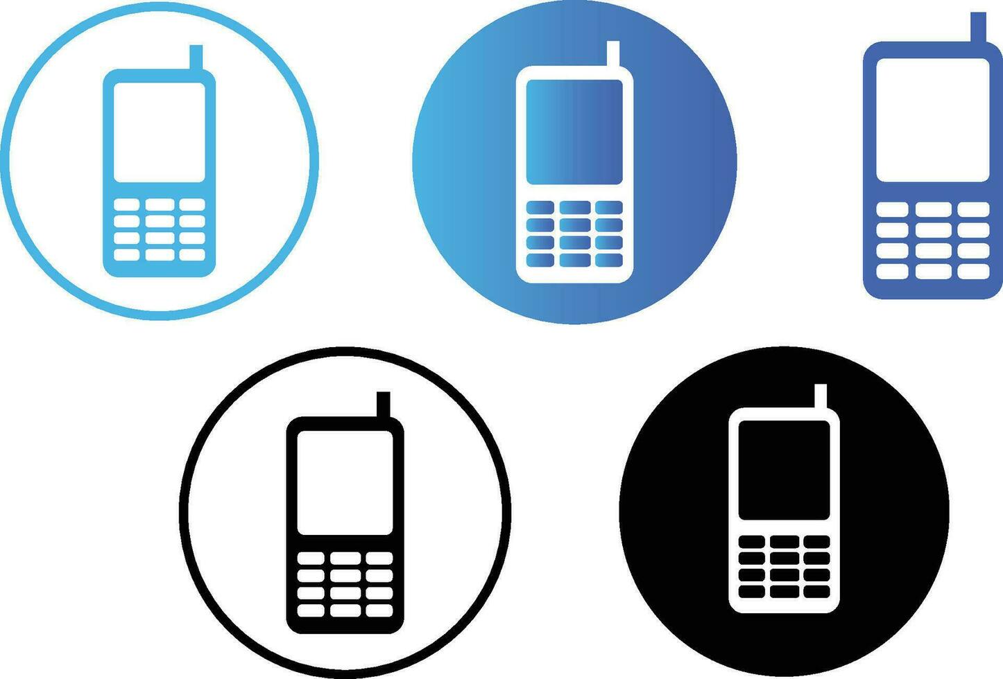 Buton Mobile Icon vector