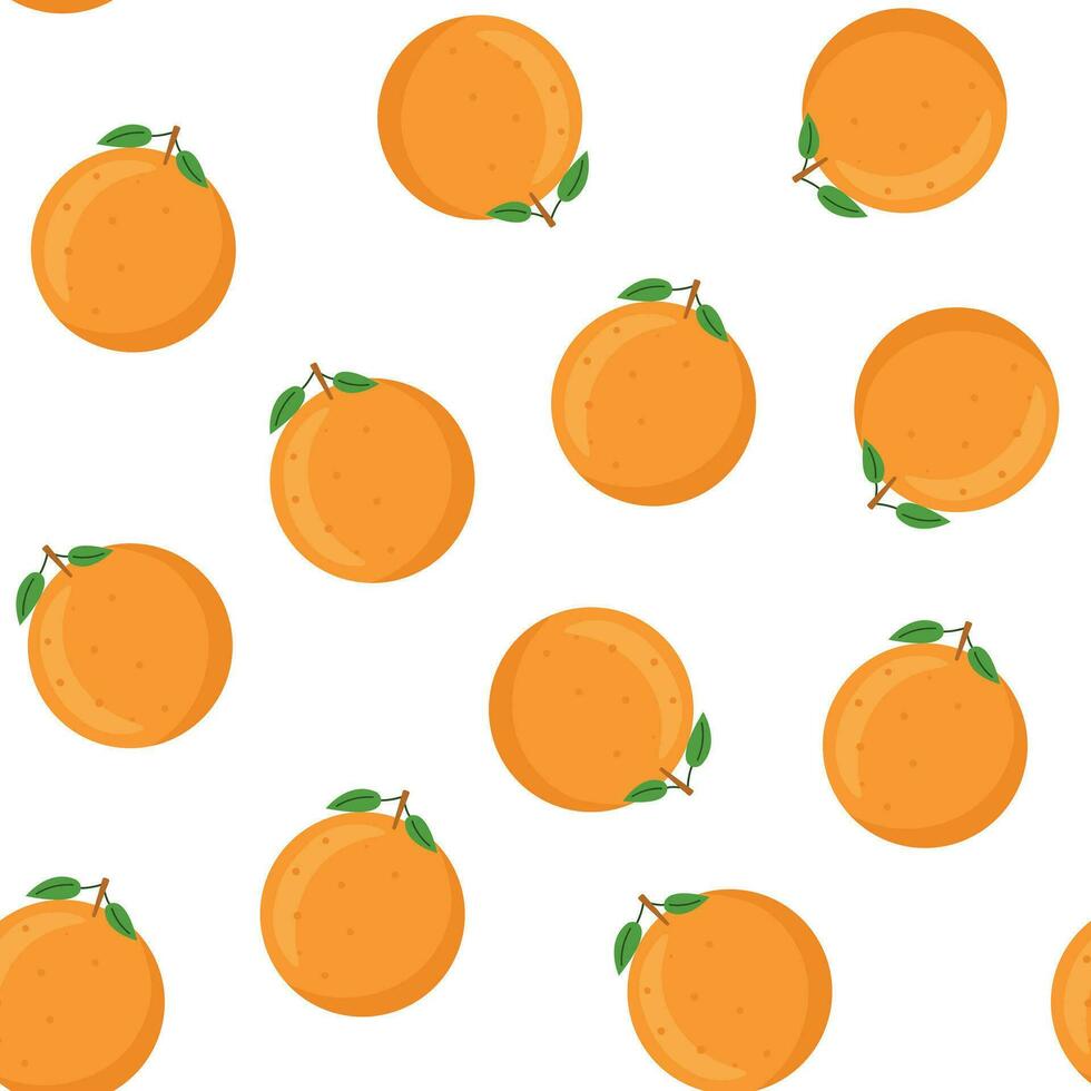 Oranges fruit seamless pattern y2k cartoon vector style illustrations. Vegan foods wallpaper concept.