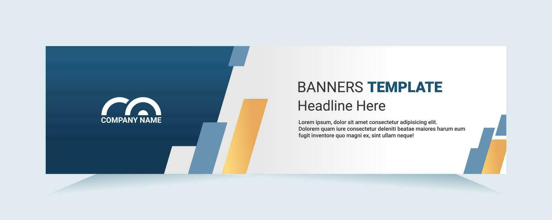 Blue abstract banner. Modern vector for needs cards and banners. Vector illustration
