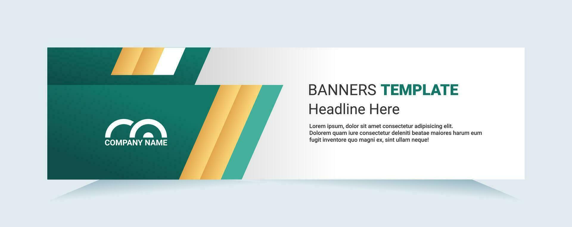 Green abstract banner. Modern vector for needs cards and banners. Vector illustration