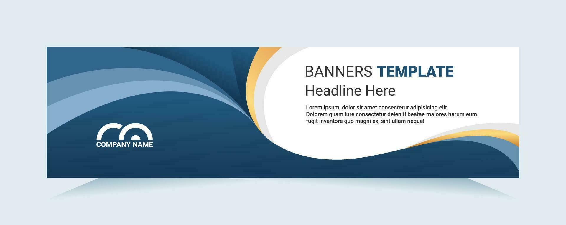 Blue abstract banner. Modern vector for needs cards and banners. Vector illustration