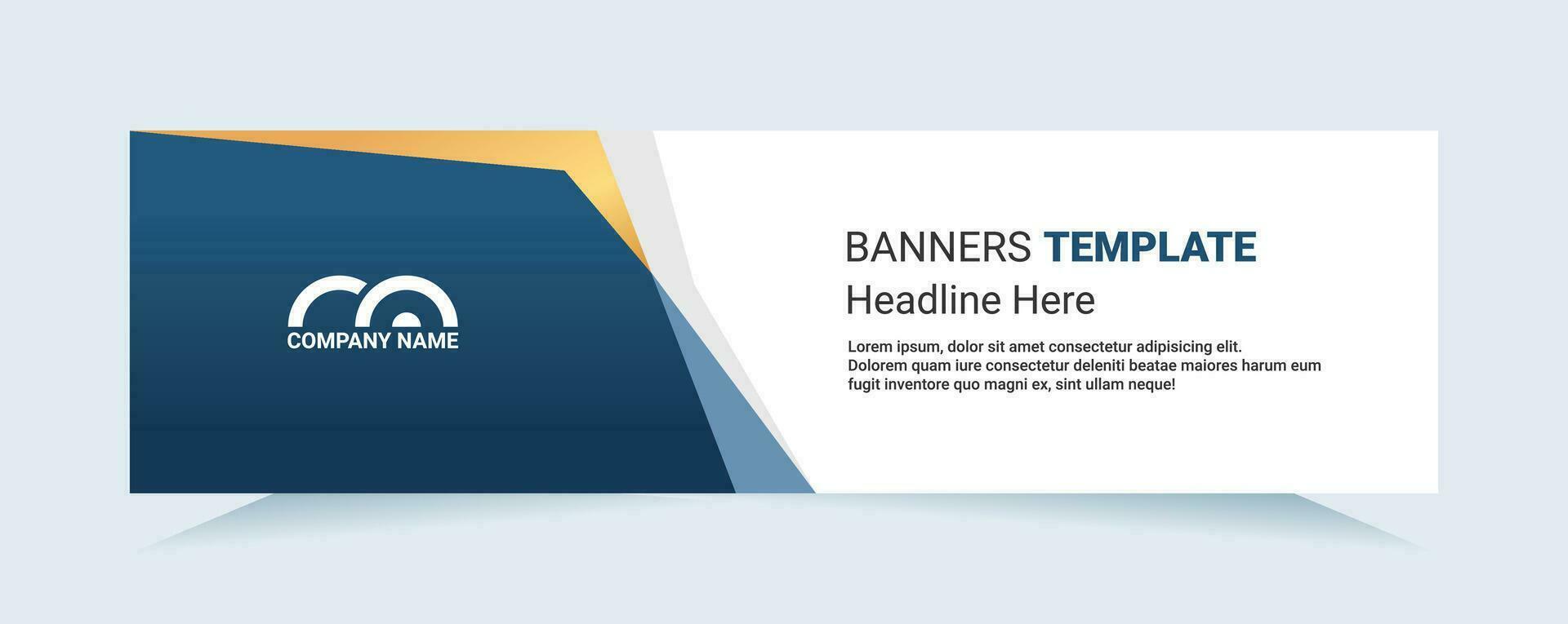 Blue abstract banner. Modern vector for needs cards and banners. Vector illustration