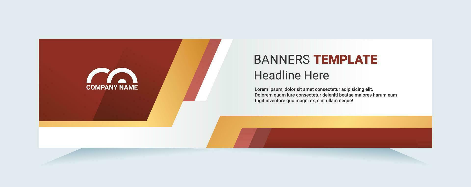 Red abstract banner. Modern vector for needs cards and banners. Vector illustration