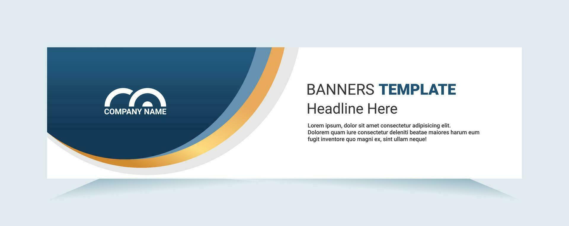 Blue abstract banner. Modern vector for needs cards and banners. Vector illustration