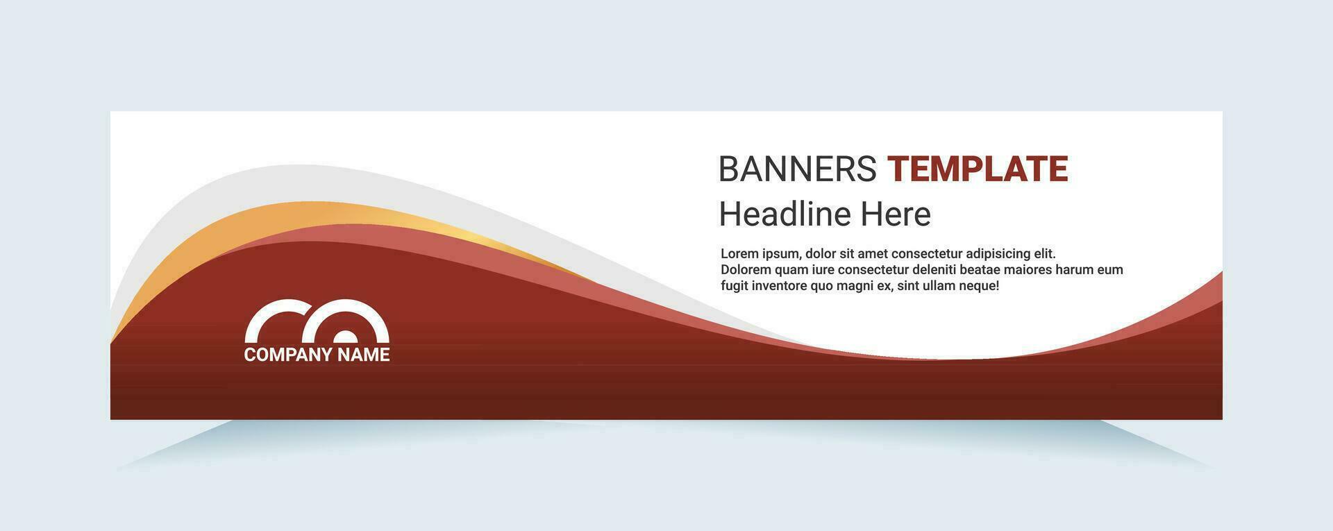 Red abstract banner. Modern vector for needs cards and banners. Vector illustration