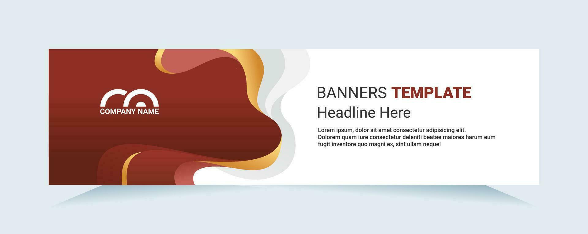 Red abstract banner. Modern vector for needs cards and banners. Vector illustration