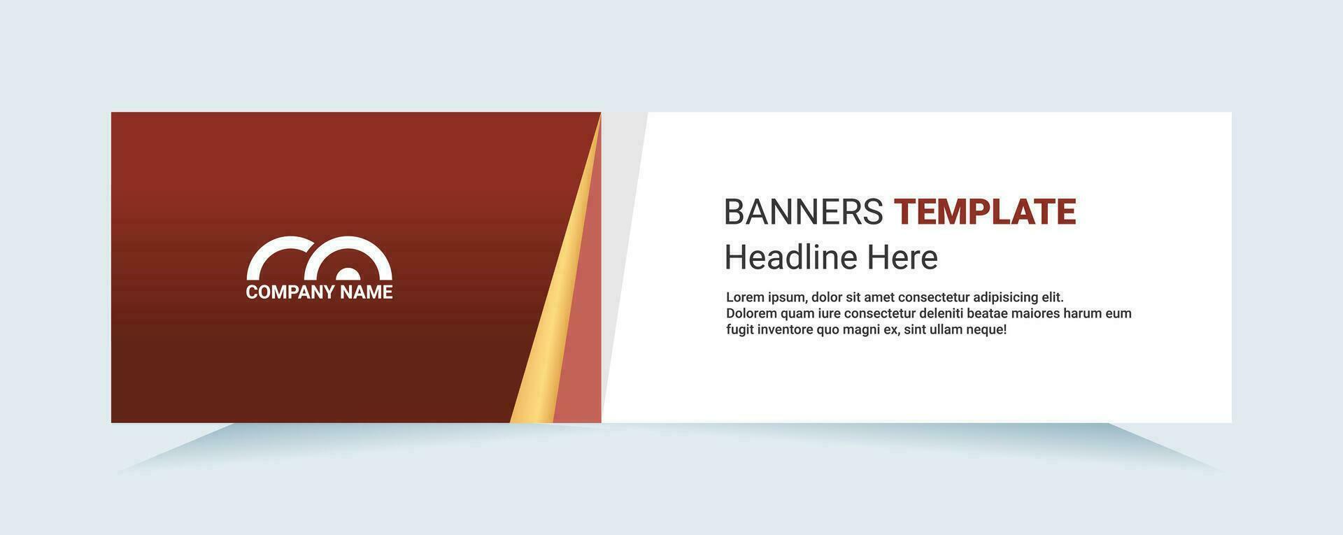 Red abstract banner. Modern vector for needs cards and banners. Vector illustration