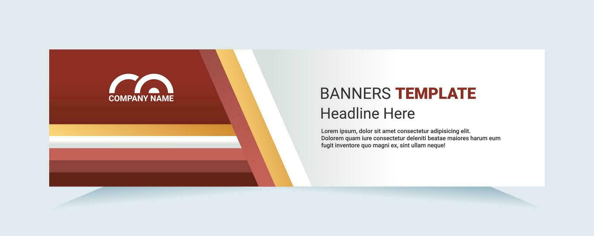 Red abstract banner. Modern vector for needs cards and banners. Vector illustration