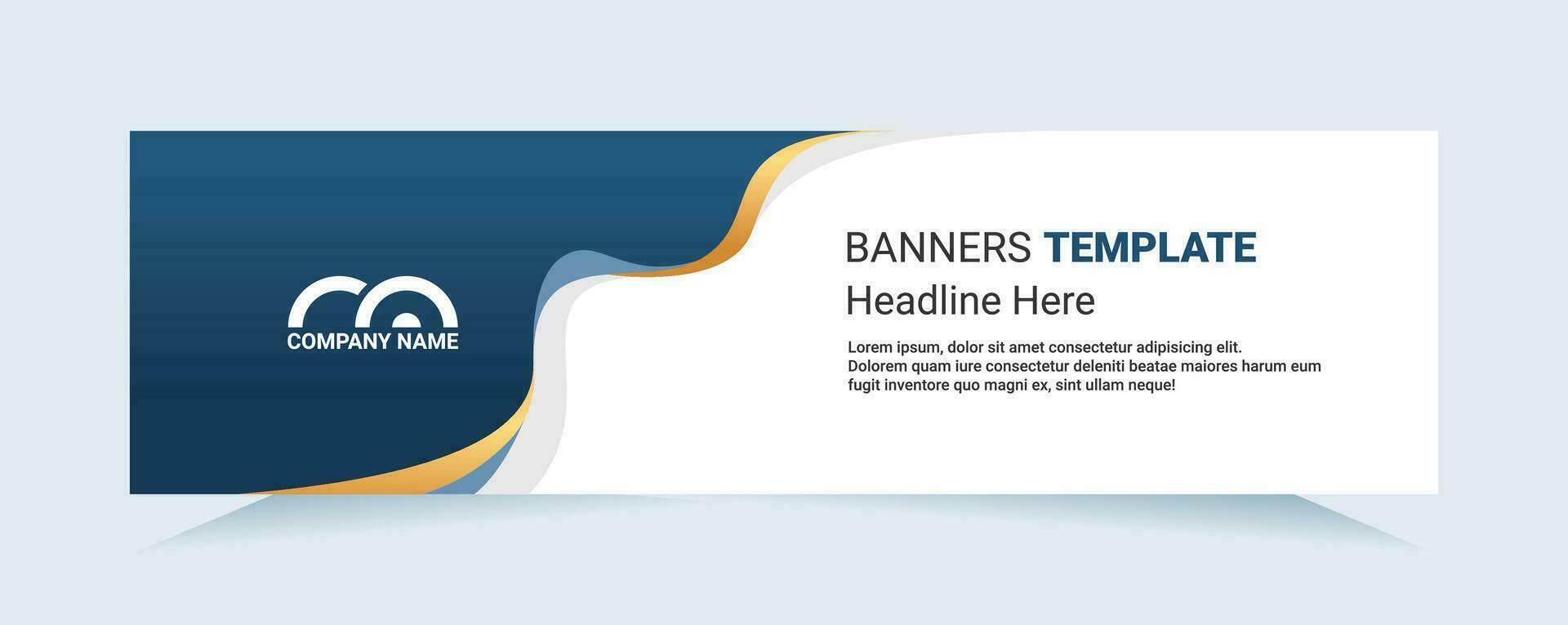 Blue abstract banner. Modern vector for needs cards and banners. Vector illustration