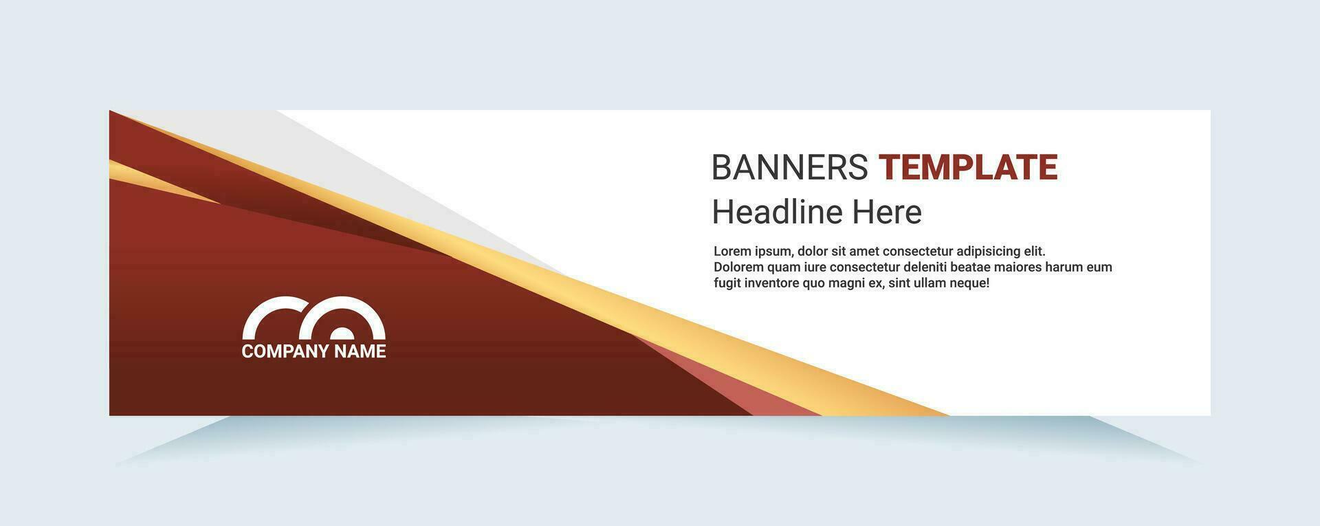 Red abstract banner. Modern vector for needs cards and banners. Vector illustration