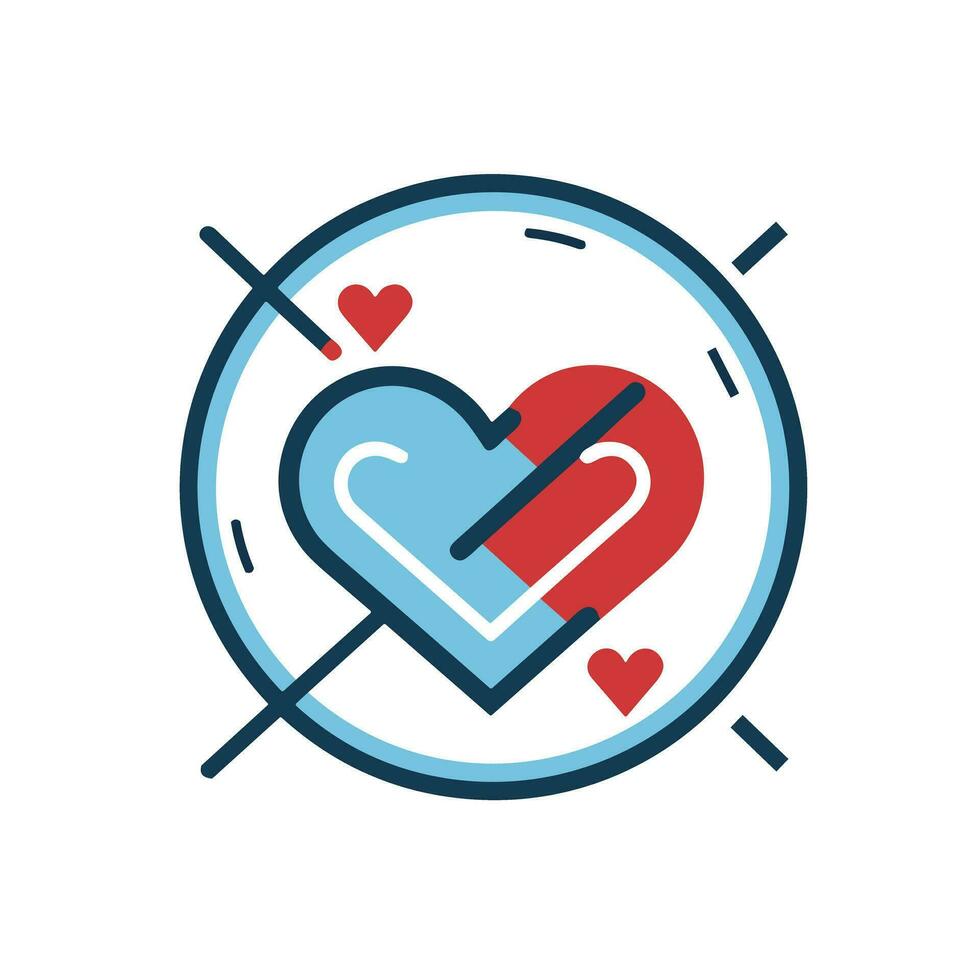 The Power of Love An Image of a Radiant and Uplifting Icon Logo vector
