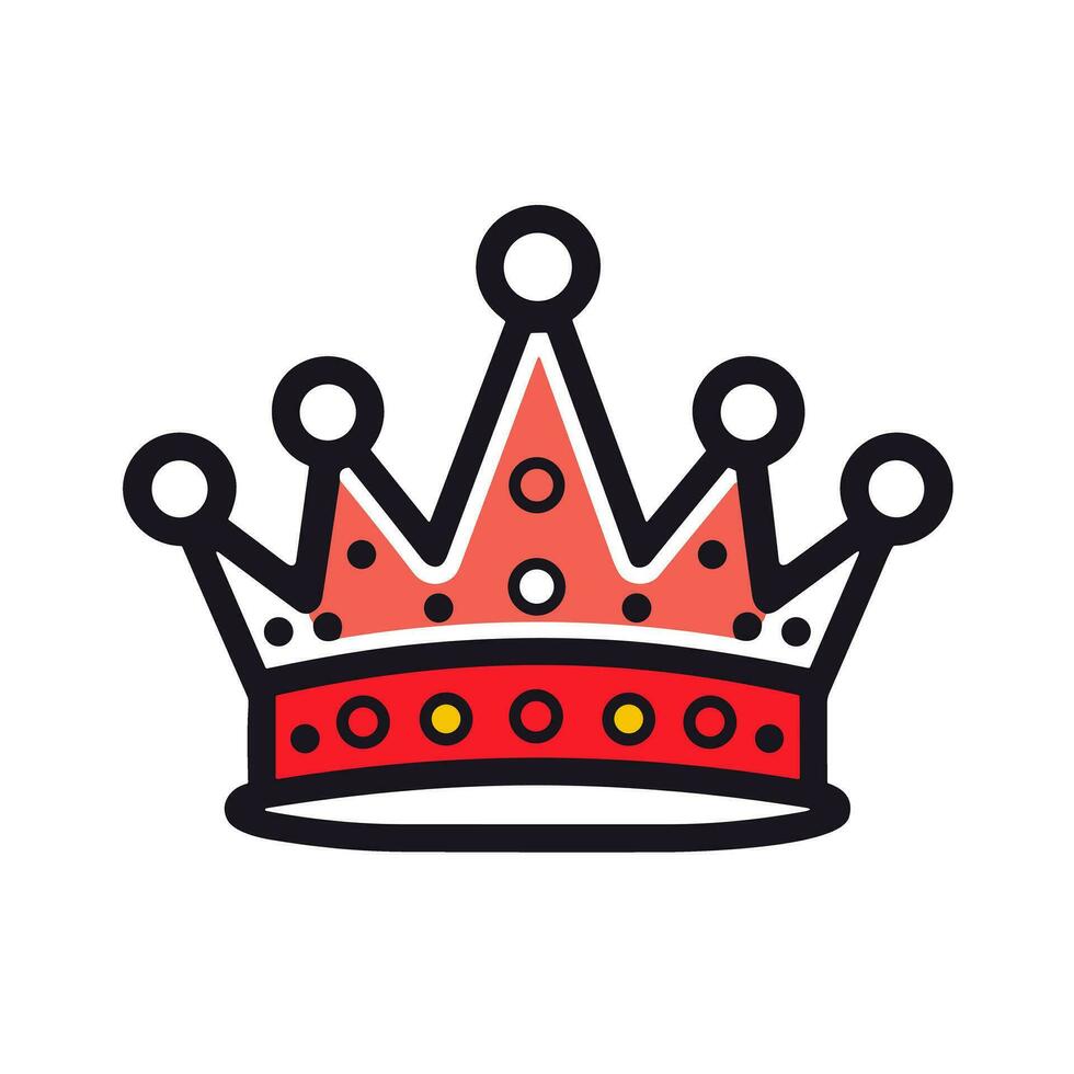 A Symbol of Power An Image of a Majestic and Regal Crown Logo vector