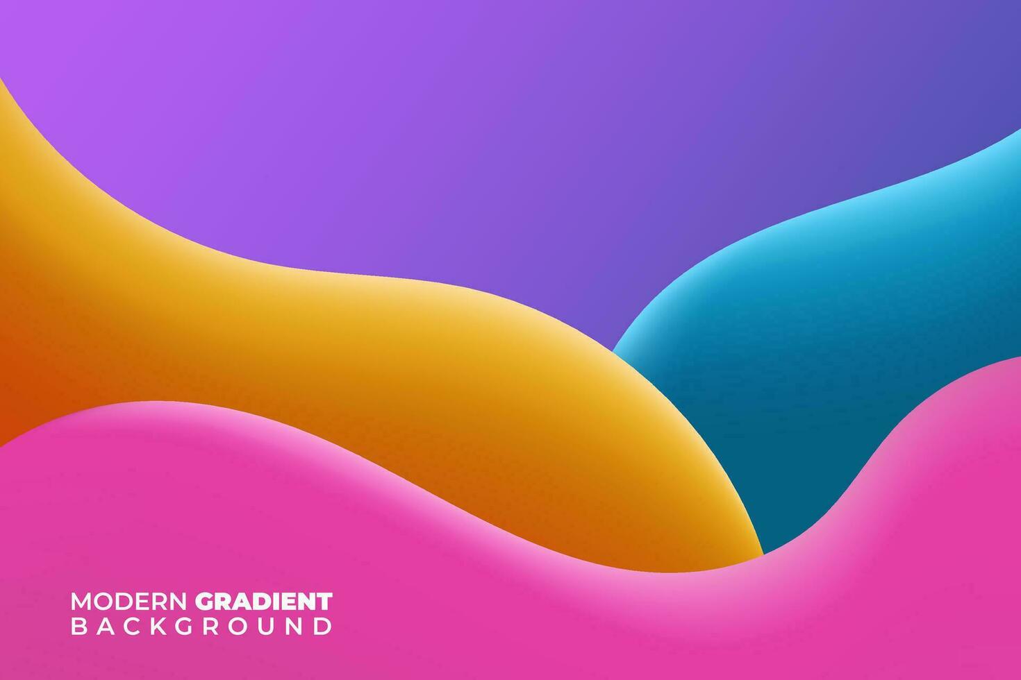 3d dynamic colorful gradient background. vector